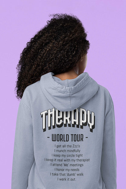 THERAPY WORLD TOUR - Unisex Pullover Hoodie in Serene Blue