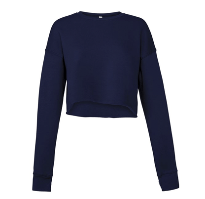 This is The Remix Sweatshirt S / Navy Custom Made - Women's Cropped Crew Fleece (6 Different Colours)
