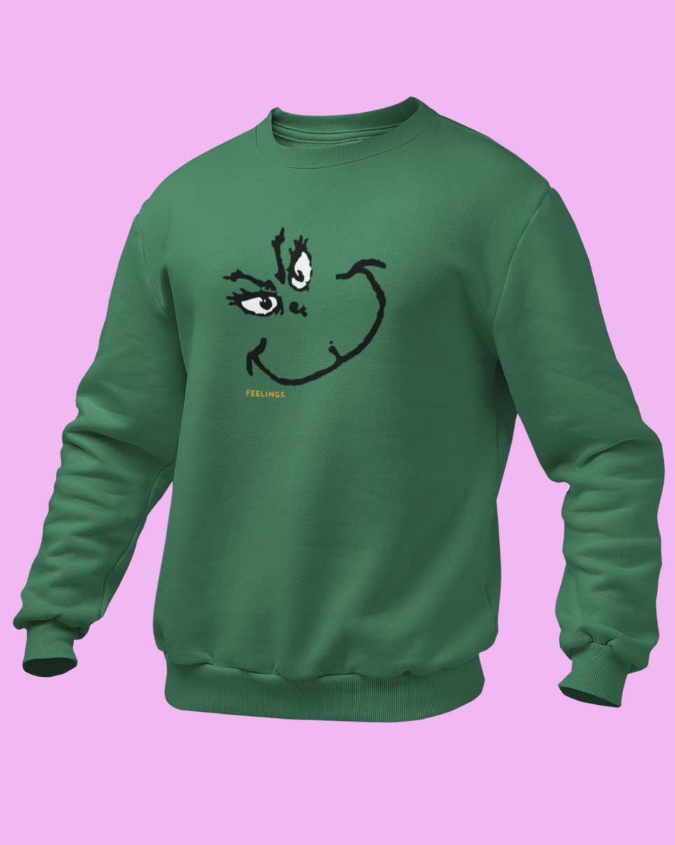 This is The Remix Sweatshirt FEELINGS (Inspired by THE GRINCH) - Unisex Sporty Sweatshirt