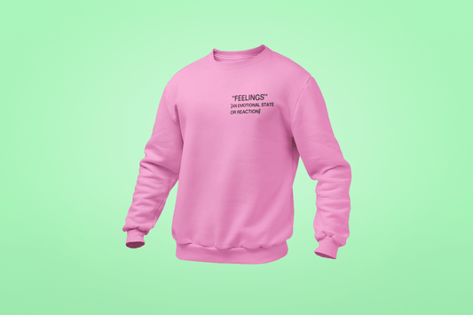 This is The Remix Sweatshirt Feelings - Unisex Crewneck Sweatshirt Baby Pink