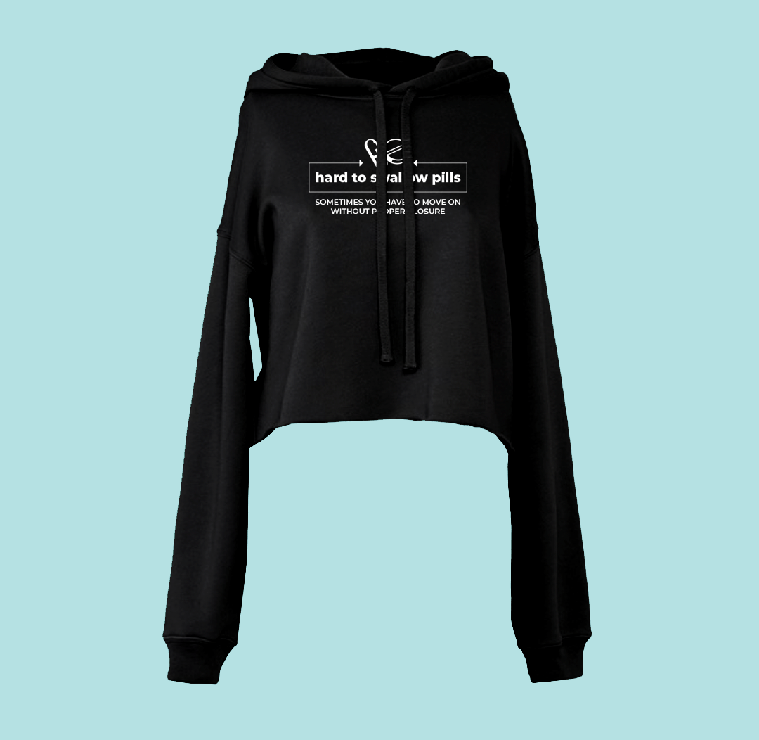 This is The Remix Cropped Sweatshirt HARD TO SWALLOW PILL - Unisex Cropped Hoodie