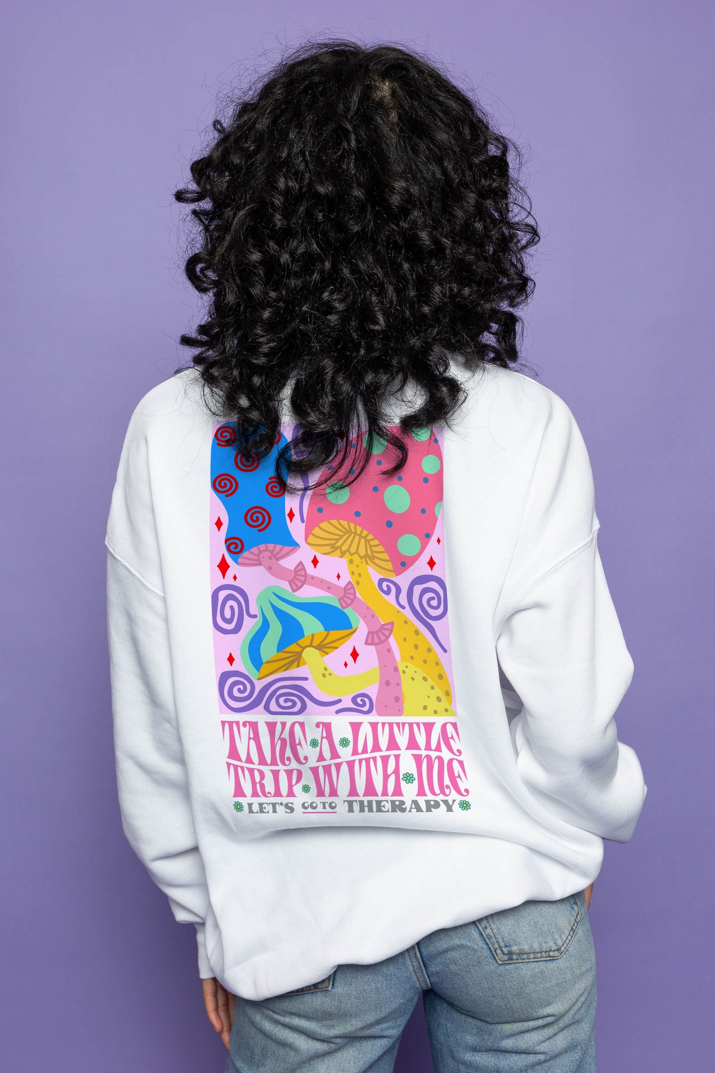 This is The Remix Sweatshirt LET'S GO TO THERAPY - Unisex Sweatshirt white