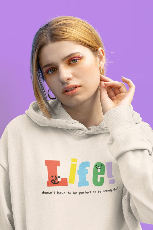 This is The Remix Hoodie LIFE DOESN'T HAVE TO BE PERFECT TO BE WONDERFUL - Unisex Pullover Hoodie