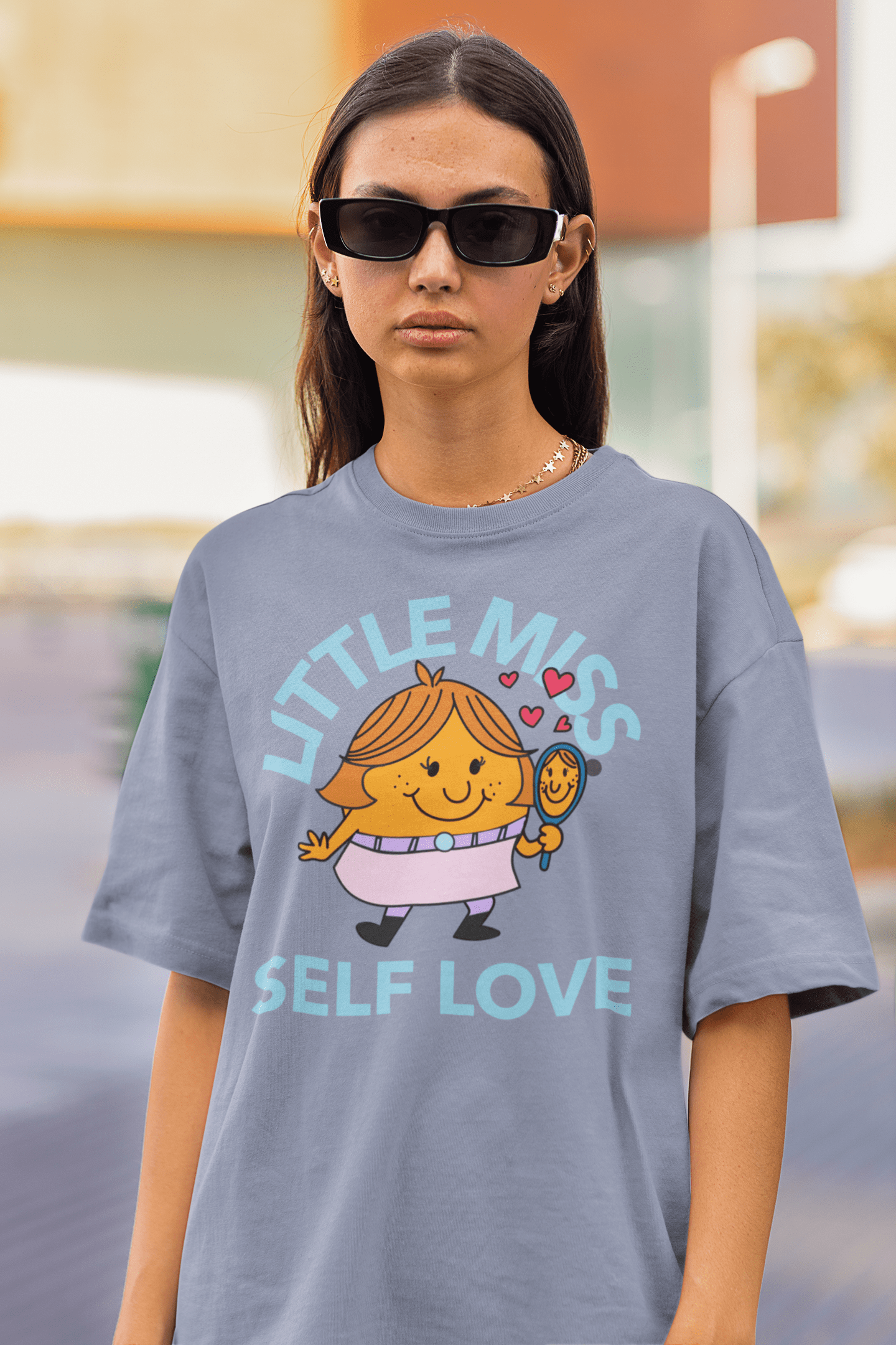 This is The Remix T-shirt LITTLE MISS: SELF LOVE - Unisex Crew Neck T-Shirt in Dust Purple
