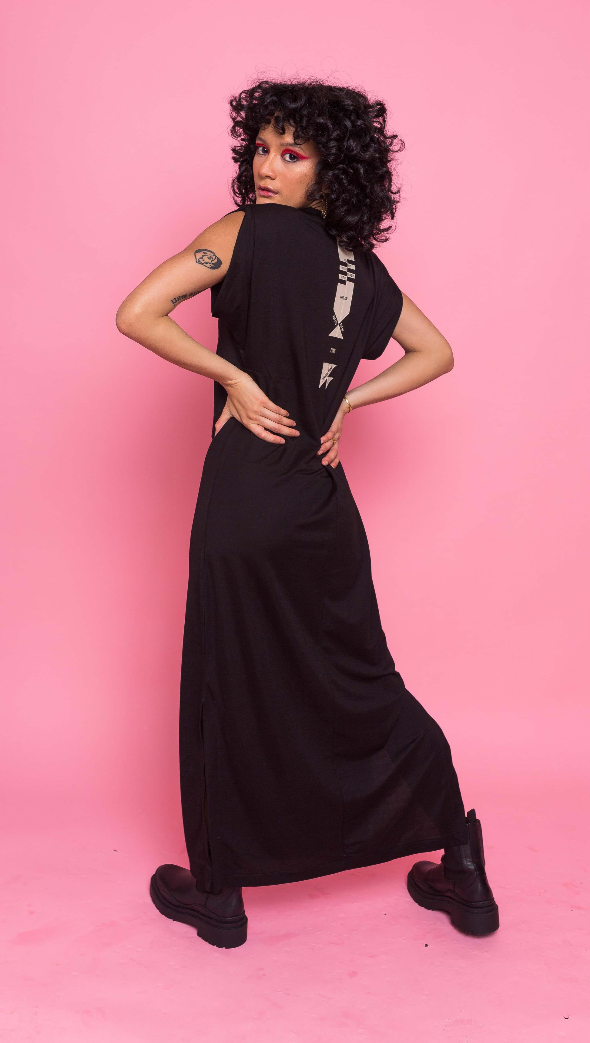 This is The Remix Dresses Love for Everyone Maxi Dress - Black
