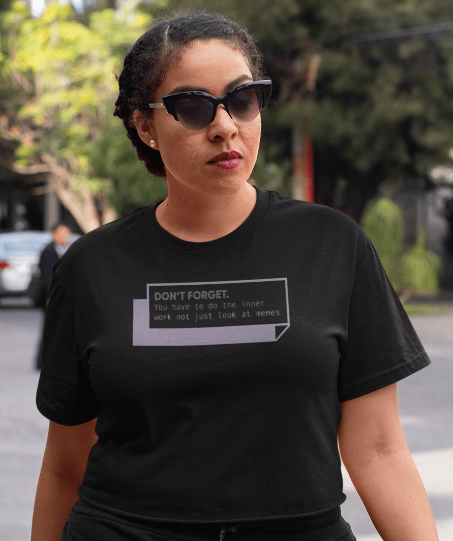 This is The Remix Cropped T-shirt MEMES - Cropped T-shirt in Black