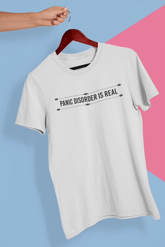This is The Remix T-shirt PANIC DISORDER IS REAL - Unisex T-Shirt in White
