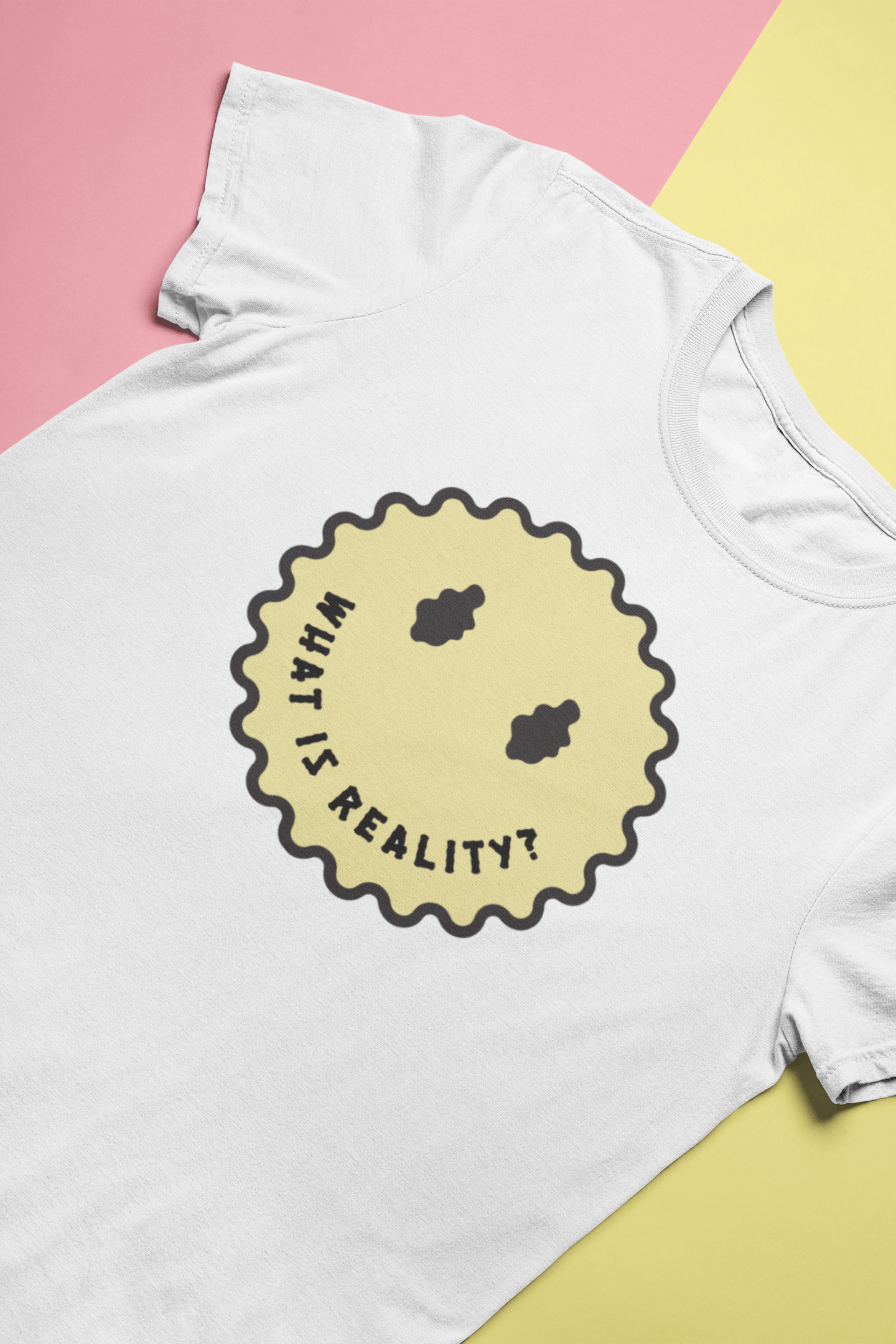 This is The Remix T-shirt WHAT IS REALITY (SMILEY FACE) - Unisex T-Shirt